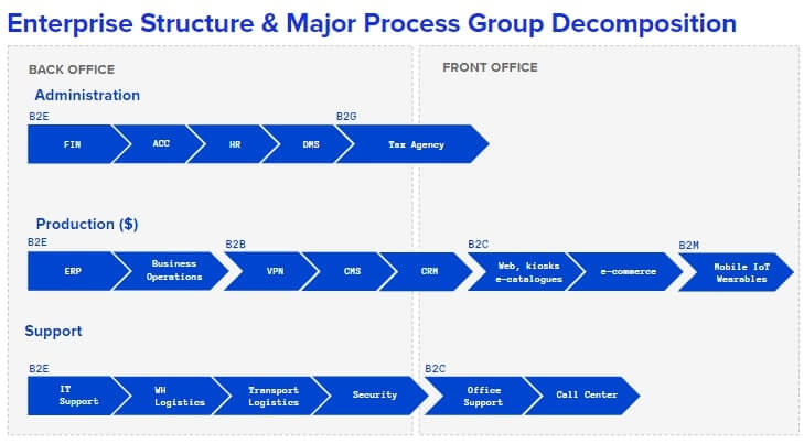 Enterprise structure and Major Process Group Decomposition