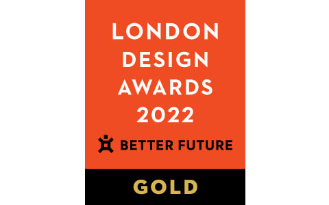 Gold winner of the London Design Awards 2022